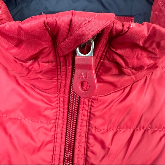 Armani Jeans Vibrant Red Quilted Jacket Men’s Size Large - Picture 5 of 16